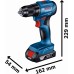 BOSCH GDR 18V-215 + GSR 185-LI (2x 2,0 Ah + GAL 18V-20 + wazilka) 06019N2023