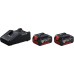 BOSCH Zestaw Combo: GDX 180-LI + GWS 180-LI + 2 akumulatory 4,0 Ah, w walizce 0615990N1U