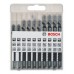 BOSCH 10-częściowy zestaw brzeszczotów do wyrzynarek Basic for Wood 2607010629