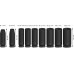BOSCH Zestaw nasadek PRO Impact Socket Set, 3/8", głębokie, 9 szt. 2608003037