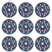 BOSCH Zestaw krążków ściernych EXPERT O780 Foil, 125 mm G80, G120 , G180, 9 ks 2608902407