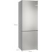 Bosch Serie 4 Lodówka z dolnym zamrażalnikiem wolnostojąca 203 x 70 cm KGN492IDF