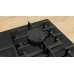 Bosch Serie 6 Płyta gazowa 75 cm Szkło hartowane, Czarny PPQ7A6I40