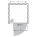 Roltechnik Drzwi prysznicowe CDO1/900mm srebrny / chinchilla 317-9000000-01-03