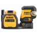 DeWALT DCE825D1G18 Samopoziomujący, zielony laser krzyżowy + 5 punktów 30m