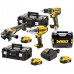 DEWALT DCKM009 Aku. Zestaw narzedzi DCD791+DCF899+DCG406 (18V/ 3x5,0Ah)