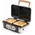 DOMO Opiekacz – Grill – Gofrownica – 3w1 (1100 W), biały DO9277C