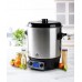 DOMO Garnek do pasteryzacji,stal nierdz. z LCD-2 otwory-kranik inox (27l /2000W) DO42329PC
