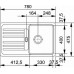 Franke Euroform EFG 614-78, 780x475 mm, zlewozmywak srebrny 114.0120.089