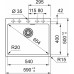 Franke MRG 610-54 FTL, 590x500 mm, Zlewozmywak, Fragranit, onyx 114.0661.796