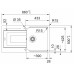 Franke Urban UBG 611-86, 860 × 500 mm, Zlewozmywak z Fragranitu, kaszmir 114.0700.110