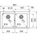 Franke Sirius 2 S2D 620-35-35 Zlewozmywak Tectonite, 143.0618.688