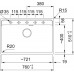 Franke Maris MRG 610-72 RTL, 760x510 mm, Zlewozmywak, Fragranit, Onyx 114.0661.769