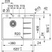 Franke Centro CNG 611-62 TL,620x500 mm, zlewozmywak, Fragranit,Biały polarny 114.0633.130