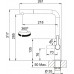 Franke MARIS SLIM L pull-out Bateria kuchenna, Czarny mat 115.0728.394