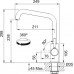 Franke LINA U Bateria kuchenna, Chrom 115.0728.473