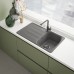Franke Lina L pull-out Bateria kuchenna, Kamienny szary 115.0728.486