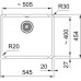 Franke KUBUS KXK 110-51 Zlewozmywak, 545x454 mm, Onyx 126.0738.292