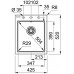 Franke Kubus KSG 218, 425x520 mm, Fragranit zlewozmywak, ciemny brąz 114.0284.919