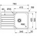 Franke Spark SKX 611-79, 790x500 mm, stal szlachetna jedwab 101.0582.586