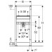 OUTLET Geberit Duofix Element montażowy do umywalki, do baterii stojącej 111.430.00.1