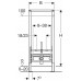 PRZECENA!!! Geberit Duofix Element montażowy do bidetu, 112 cm, uniwersalny 111.510.00.1