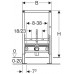 Geberit Duofix Element montażowy do bidetu, 82 cm, uniwersalny 111.515.00.1