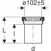 Geberit Króciec podłączeniowy odpływu 152.435.16.1