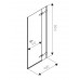 KOŁO Next Drzwi wnękowe skrzydłowe, 90 cm, prawostronne, Reflex HDRF90222003R