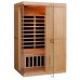 DeLuxe Infrasauna, sauna 2 – osobowa na podczerwień 2200 promienniki węglowe CARBON DL2200