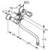 KLUDI Special Wannowo-prysznicowa bateria z zestawem prysznicowym DN 15 chrom 251130515