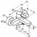 KLUDI ZENTA jednouchwytowa bateria wannowo-natryskowa DN 15, chrom 386700575