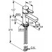 KLUDI ZENTA jednouchwytowa bateria umywalkowa czerny/chrom 382518675