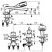 KLUDI MX 3 otworowa jednouchwytowa bateria wannowo-natryskowa DN 15, 334470562