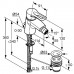 KLUDI MX jednouchwytowa bateria bidetowa DN 10 z odpływem 332150562