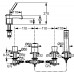 KLUDI Joop! Bateria wannowo-natryskowa 4-otworowa chrom 554240505