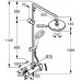 KLUDI DUAL SHOWER SYSTEM Zestaw prysznicowy z baterią z termostatem 6609505-00