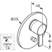 KLUDI ZENTA Podtynkowa bateria wannowo-natryskowa, czarny/chrom 386608675