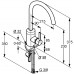 KLUDI BOZZ Jednouchwytowa bateria kuchenna DN 10 chrom 428030576