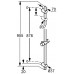 KLUDI A-QA pręt ścienny 95 cm 6564105-00