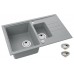 ALVEUS INTERMEZZO 70 Zlewozmywak granitowy, 780 x 480 mm, beton