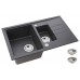 ALVEUS INTERMEZZO 70 Zlewozmywak granitowy, 780 x 480 mm, czarny