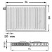 Kermi Therm X2 Profil-V Grzejnik zaworowy 12 400 / 800 FTV120400801L1K