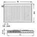 Kermi Therm X2 Profil-V Grzejnik zaworowy 12 750 / 600 FTV120750601L1K