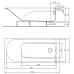 KOŁO Comfort Plus wanna protokątna 170 x 75 cm, bez uchwytów XWP1470000