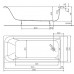 KOŁO Rekord wanna prostokątna 170x75 cm, XWP1671000
