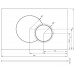KOŁO Przycisk spłukujący do WC Eclipse2 (Technic GT) chrom 94150002