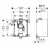 SCHELL COMPACT II, zestaw podtynkowy do pisuarów, 011930099