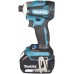 Makita DTD172RTJ Akum. wkrętarka udarowa 1/4" Li-ion LXT (2x18V/5,0Ah) Makpac