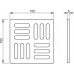 ALCAPLAST Kratka 102 × 102 stal nierdzewna MPV004